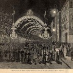Illuminazione elettrica del corso Vittorio Emanuele, 27 aprile 1884.